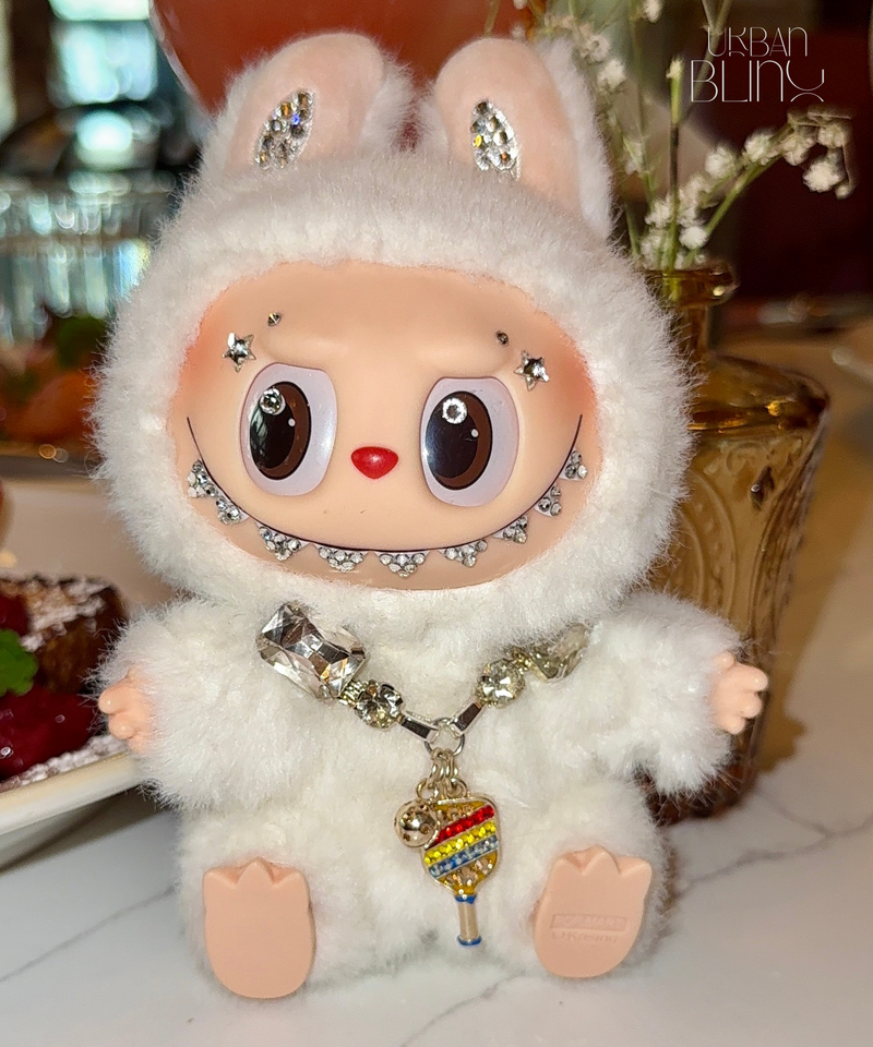 Custom Labubu Crystal Pickleball Necklace