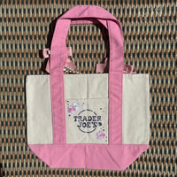 Custom Floral Pink Trader Joe’s Tote