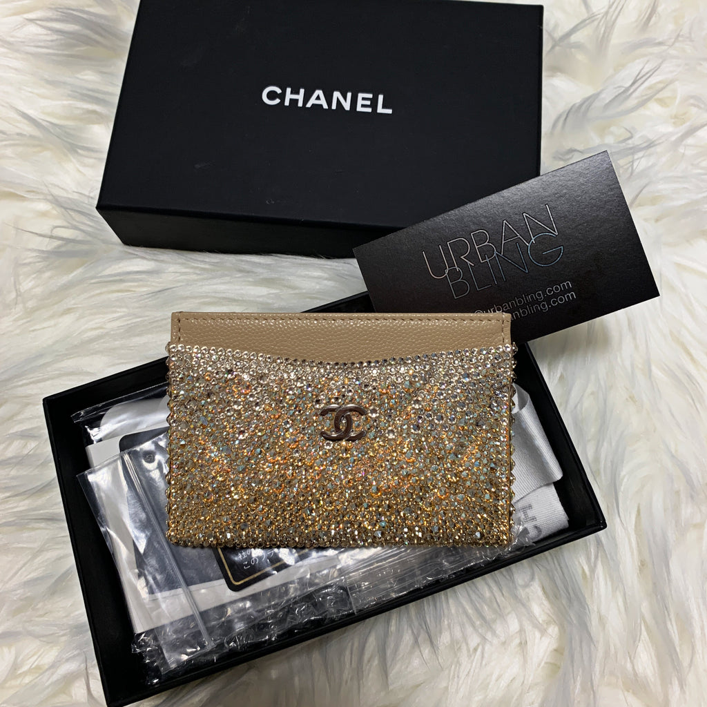 Gold Chanel Ombre Card Holder