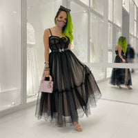 Made to Order Black Tulle Dress