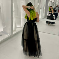 Made to Order Black Tulle Dress